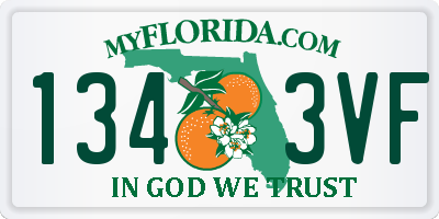 FL license plate 1343VF