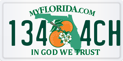 FL license plate 1344CH