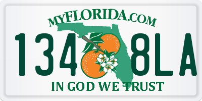 FL license plate 1348LA