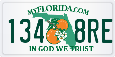 FL license plate 1348RE