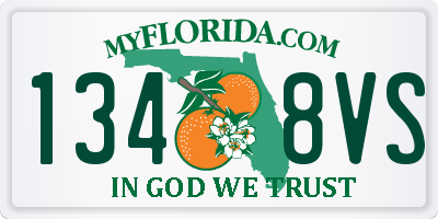 FL license plate 1348VS