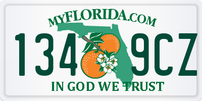 FL license plate 1349CZ