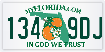 FL license plate 1349DJ