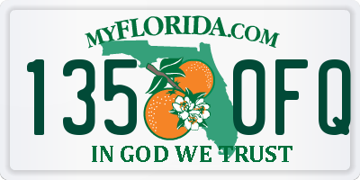 FL license plate 1350FQ