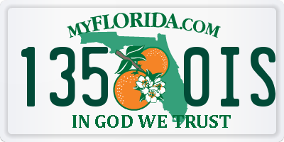 FL license plate 1350IS