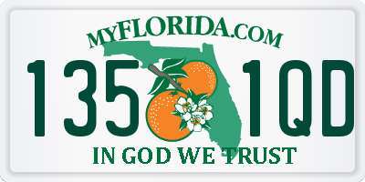FL license plate 1351QD