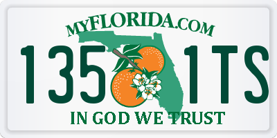 FL license plate 1351TS