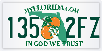 FL license plate 1352FZ