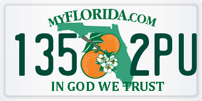 FL license plate 1352PU
