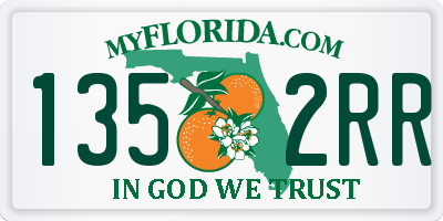 FL license plate 1352RR