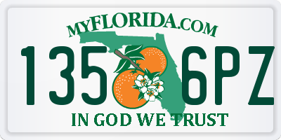 FL license plate 1356PZ