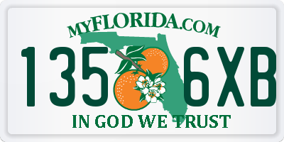 FL license plate 1356XB
