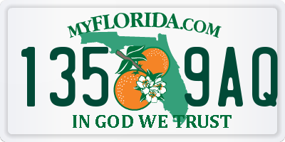 FL license plate 1359AQ
