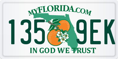 FL license plate 1359EK