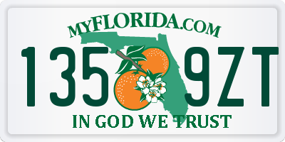 FL license plate 1359ZT
