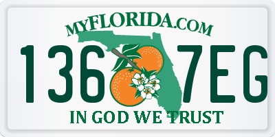 FL license plate 1367EG