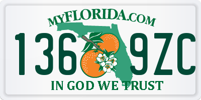 FL license plate 1369ZC