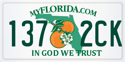 FL license plate 1372CK