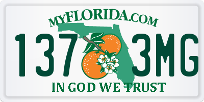 FL license plate 1373MG