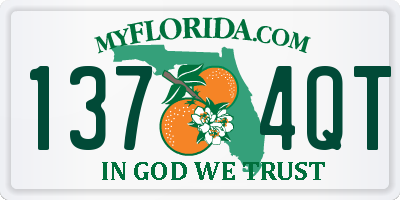 FL license plate 1374QT