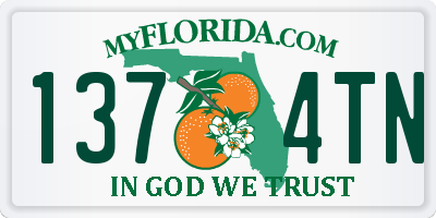 FL license plate 1374TN