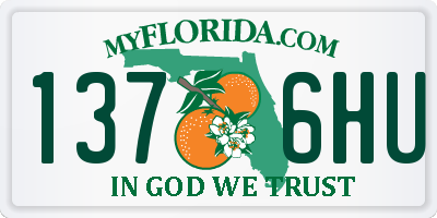 FL license plate 1376HU