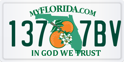 FL license plate 1377BV
