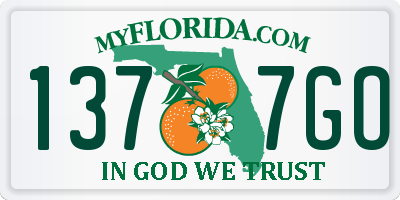 FL license plate 1377GO