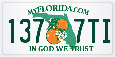 FL license plate 1377TI