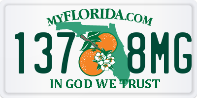 FL license plate 1378MG