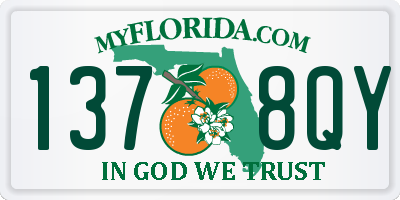 FL license plate 1378QY