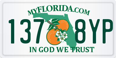 FL license plate 1378YP