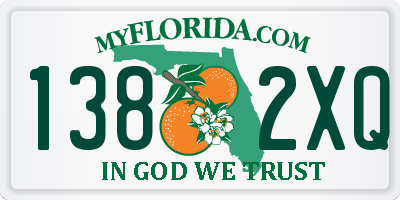 FL license plate 1382XQ