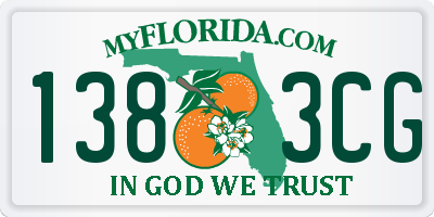 FL license plate 1383CG