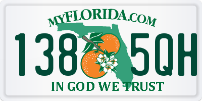 FL license plate 1385QH