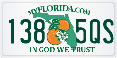 FL license plate 1385QS