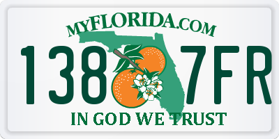FL license plate 1387FR