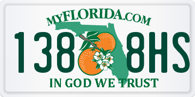 FL license plate 1388HS