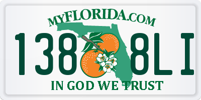 FL license plate 1388LI