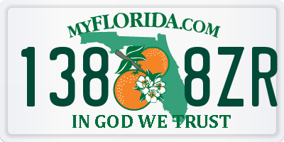 FL license plate 1388ZR