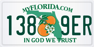 FL license plate 1389ER