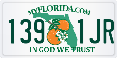FL license plate 1391JR