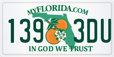 FL license plate 1393DU