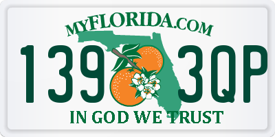 FL license plate 1393QP
