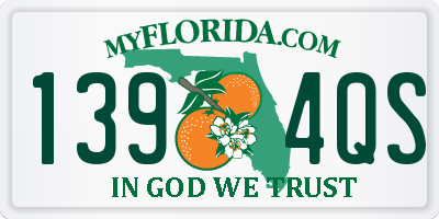 FL license plate 1394QS