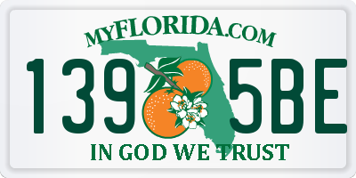 FL license plate 1395BE