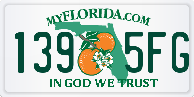FL license plate 1395FG