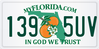 FL license plate 1395UV