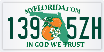 FL license plate 1395ZH