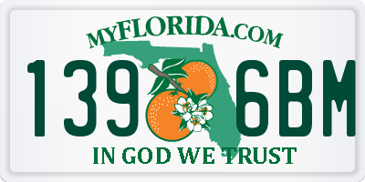 FL license plate 1396BM